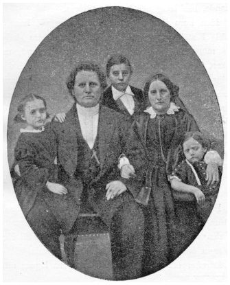 Carl Olof Rosenius m familj